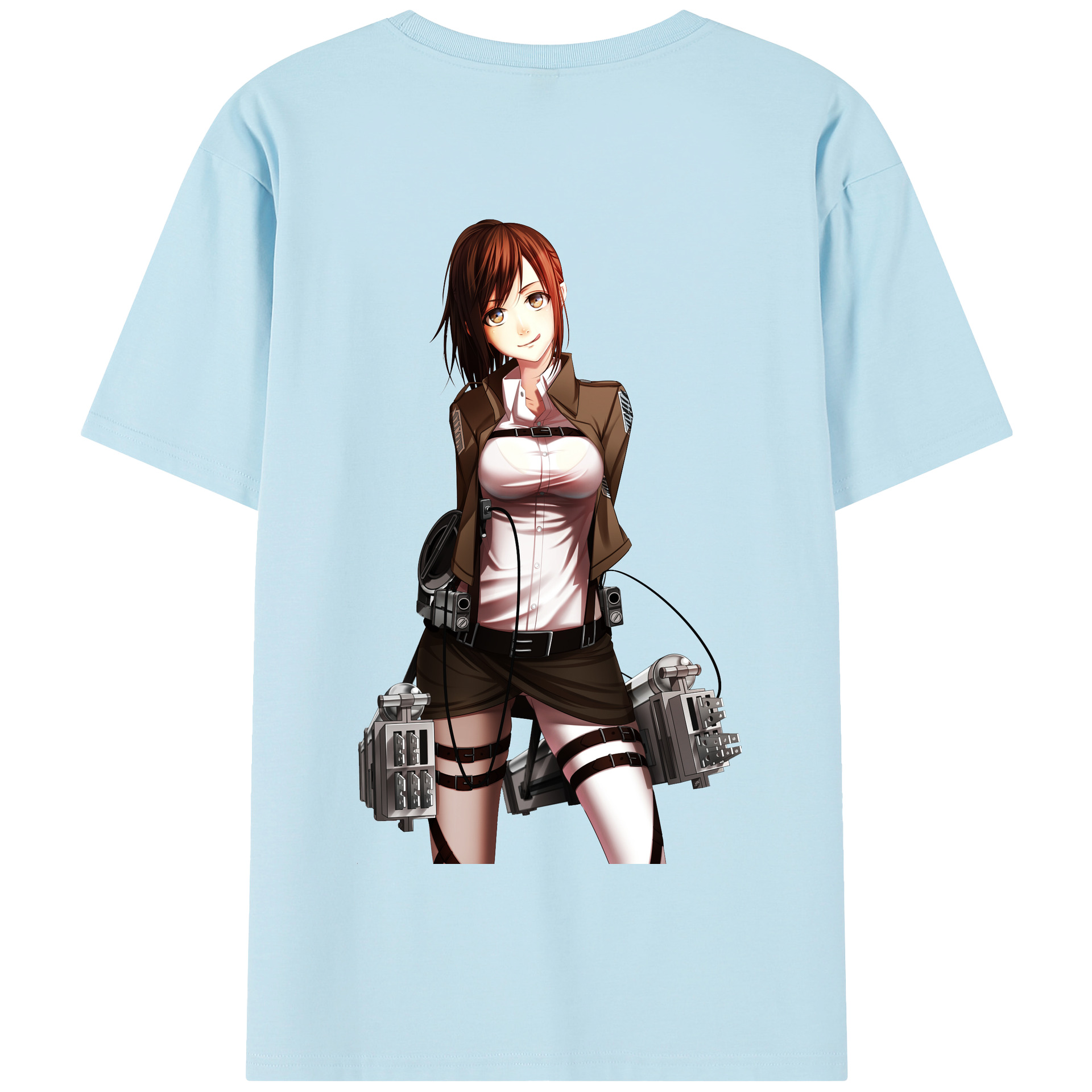 （画像用） 進撃の巨人 サシャ·ブラウス Attack on Titan Sasha Blaus 綿100％半袖Tシャツ（背面プリント）